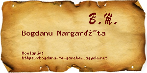 Bogdanu Margaréta névjegykártya